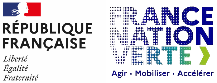 Logos République française et France Nation verte Logos République française et France Nation verte