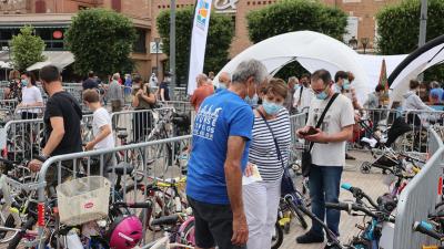 Vue de la bourse aux vélos