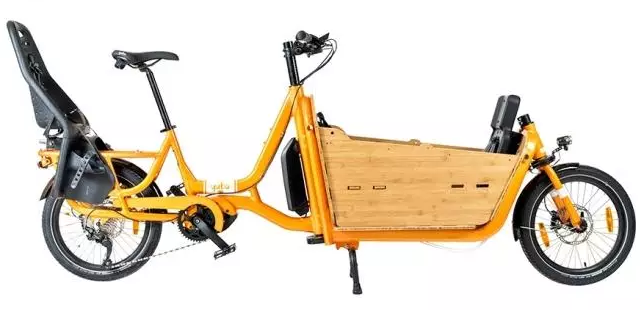 Vélo cargo biporteur Yuba SuperCargo orange Vélo cargo biporteur Yuba SuperCargo orange