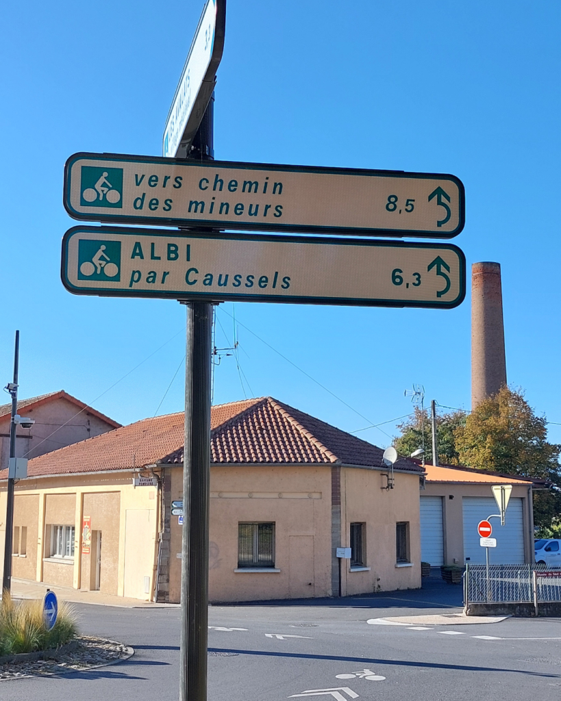 Panneaux directionnels - Jalonnement cyclable - Saint-Juéry